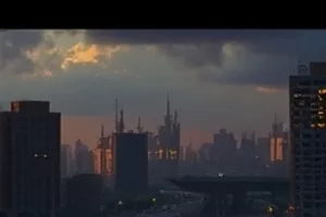 《长夜灯塔》封面：海边灯塔与深蓝夜空