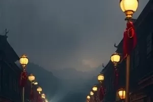 《雾港来信》封面:雨夜码头与一盏孤灯